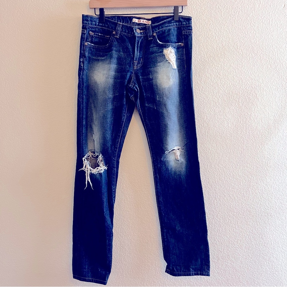 J Brand Distressed Pencil Leg Jeans Size 26